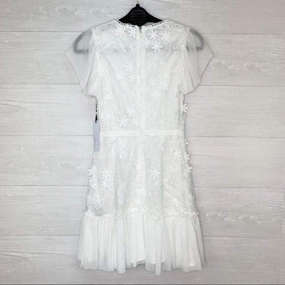 Ryse The Label Ivy White Ruffled Mini Dress - Picture 16 of 16